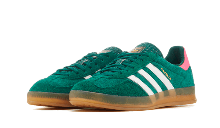 Gazelle Indoor Collegiate Green Lucid Pink - NEWTREATS - SNEAKERS STORE